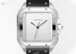 THB Factory Cartier Santos White/Grey/Yellow Gold Face Rubber Band 1847 MC Movement Watch